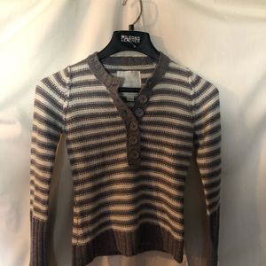 Grey striped sweater